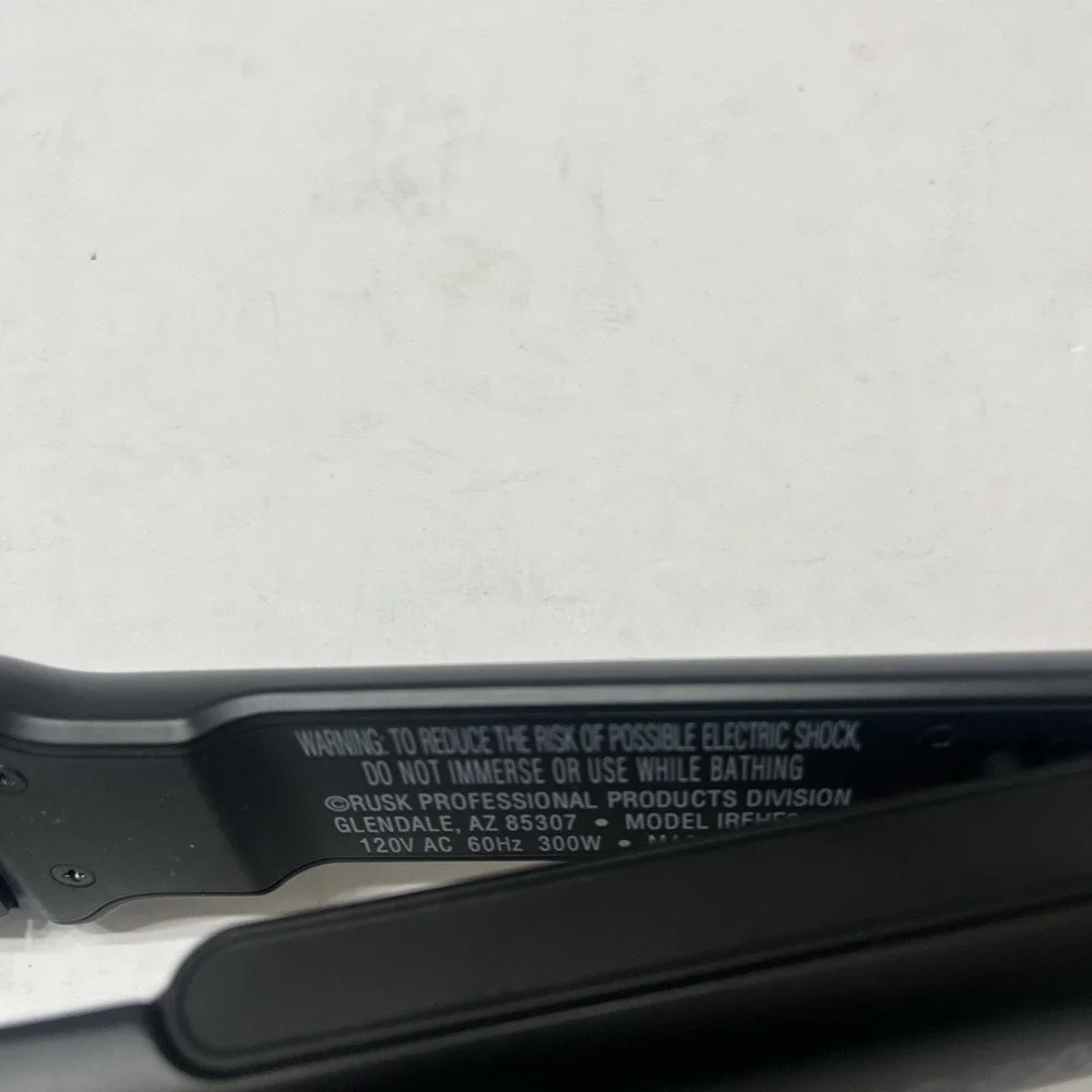 Rusk Engineering Heat Freak Ceramic Tourmaline Flat Iron Hair Straightener Black